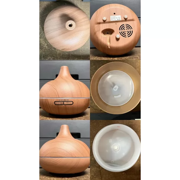 Ultimate Aromatherapy Diffuser ampamp Essential Oil Set  Ultrasonic Top 10 Oils Modern with 4 Timer 7 Ambient Light Settings Therapeutic Grade LavenderWood Grain  10 Plant Oils