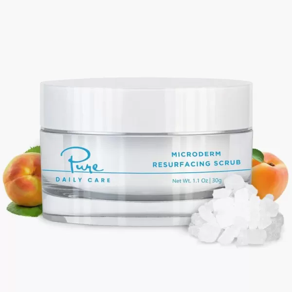 MicroDerm Resurfacing Scrub  Exfoliating Polish Crystals AtHome MicroDermabrasion Vitamin A ampamp E Squalane