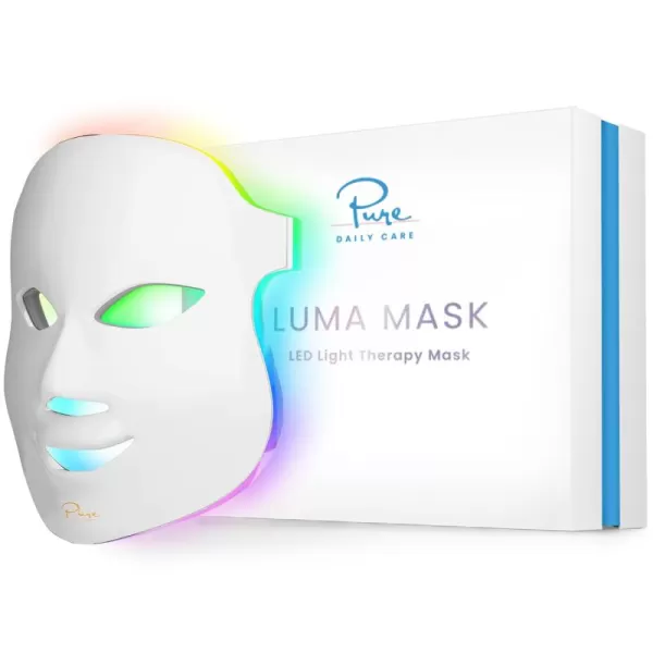 Pure Daily Care Luma Mask LED Skincare Device for the Face  7 Advanced Color Modes  5 Light Intensity Levels  All Skin Types