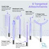 image:imageNuDerma Replacement Glass Tube Set  Official Neon amp Argon High Frequency Wand Attachments for NuDerma Professional Skin Therapy Device  6 Tubes for Face Body amp ScalpClinical Set 6 pieces