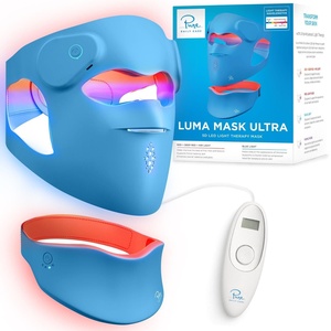 image:imagePure Daily Care Luma Mask Ultra LED Face amp Neck Light Therapy Masks  Red Deep Red Blue amp NearInfrared Modes  360 LEDs  All Skin Types