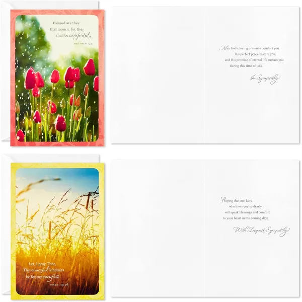 Dayspring Assorted Religious Sympathy Cards Christian Prayers 16 Cards and EnvelopesSympathy Cards