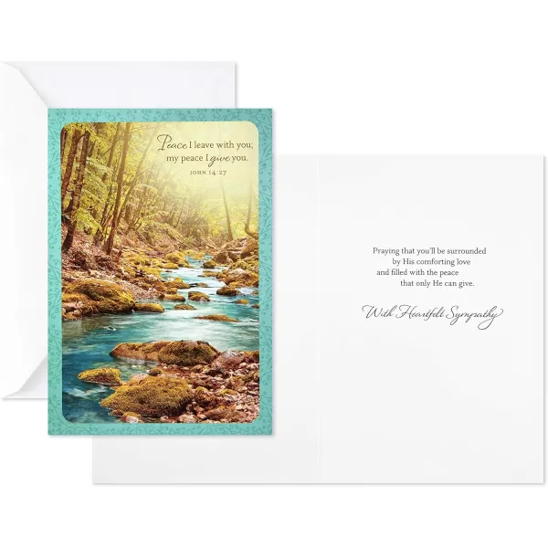 Dayspring Assorted Religious Sympathy Cards Christian Prayers 16 Cards and EnvelopesSympathy Cards 12 Ct