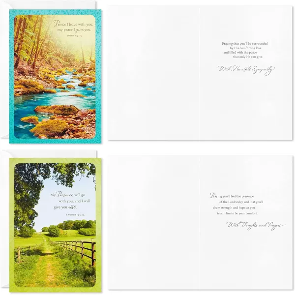 Dayspring Assorted Religious Sympathy Cards Christian Prayers 16 Cards and EnvelopesSympathy Cards