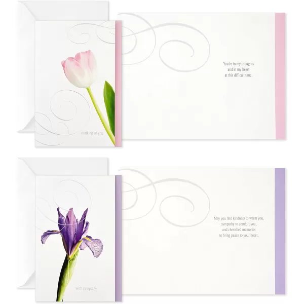 Hallmark Assorted Sympathy Cards Flowers 12 Cards and EnvelopesSympathy Cards