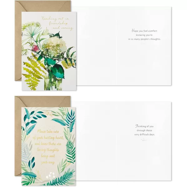 Hallmark Assorted Sympathy Cards Flowers 12 Cards and EnvelopesSympathy Cards  Cards Assortment