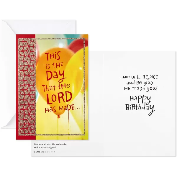 Hallmark Dayspring Religious Birthday Card Assortment 16 Cards with Envelopes for Kids Adults Coworkers Friends FamilyChristian Blessings