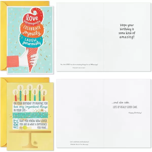 Hallmark Dayspring Religious Birthday Card Assortment 16 Cards with Envelopes for Kids Adults Coworkers Friends FamilyDayspring Religious Birthday