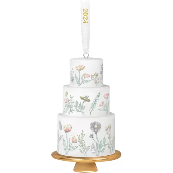 Hallmark Keepsake Christmas Ornament 2024 Tiers of Joy Wedding Cake Porcelain Gift for CoupleTiers of Joy for Couple