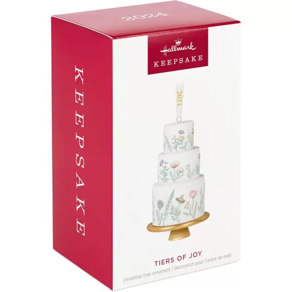 Hallmark Keepsake Christmas Ornament 2024 Tiers of Joy Wedding Cake Porcelain Gift for CoupleTiers of Joy for Couple