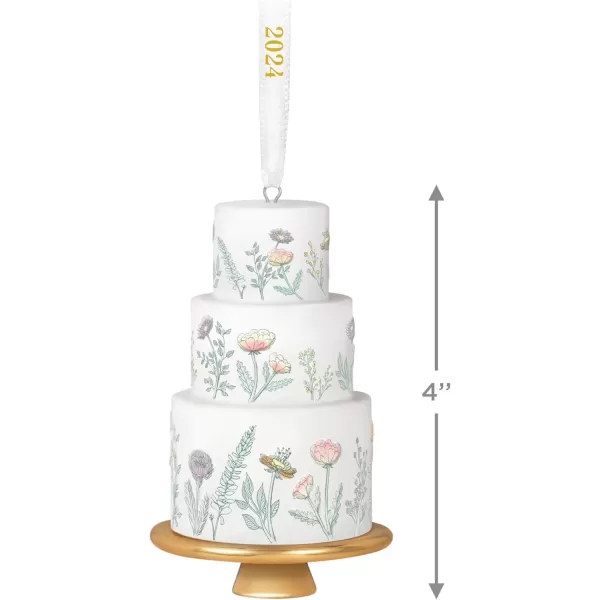 Hallmark Keepsake Christmas Ornament 2024 Tiers of Joy Wedding Cake Porcelain Gift for CoupleTiers of Joy for Couple