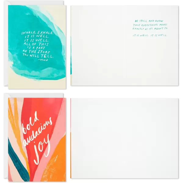 Hallmark Morgan Harper Nichols Pack of 3 Assorted Encouragement Cards Thinking of You Cards Friendship Cards Uplifting AffirmationsUplifting Affirmations  Pack of 5