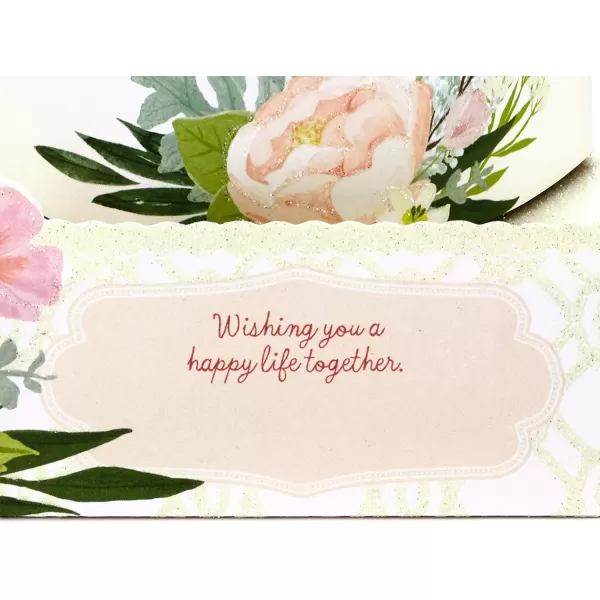 Hallmark Paper Wonder Pop Up Wedding Card Engagement Card Bridal Shower Card CongratsPop Up  Happy Life Together