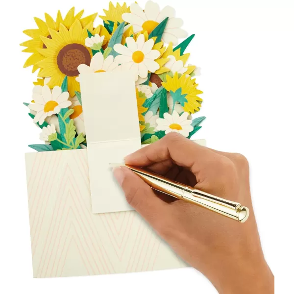 Hallmark Pop Up Mothers Day Card or Birthday Card for Women Sunflower BouquetSunflower Bouquet