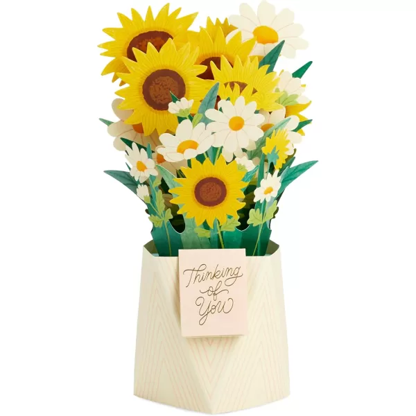 Hallmark Pop Up Mothers Day Card or Birthday Card for Women Sunflower BouquetSunflower Bouquet