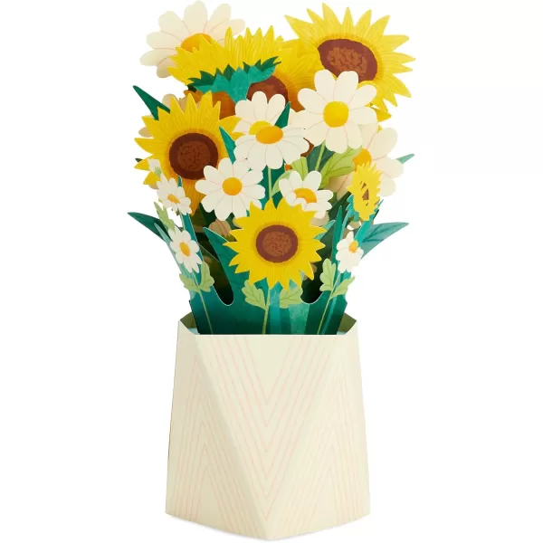 Hallmark Pop Up Mothers Day Card or Birthday Card for Women Sunflower BouquetSunflower Bouquet