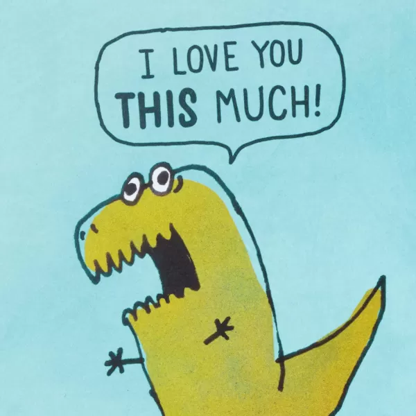 Hallmark Shoebox Funny Love Card Anniversary Card Fathers Day Card or Birthday Card T Rex Arms 0349RZF3019