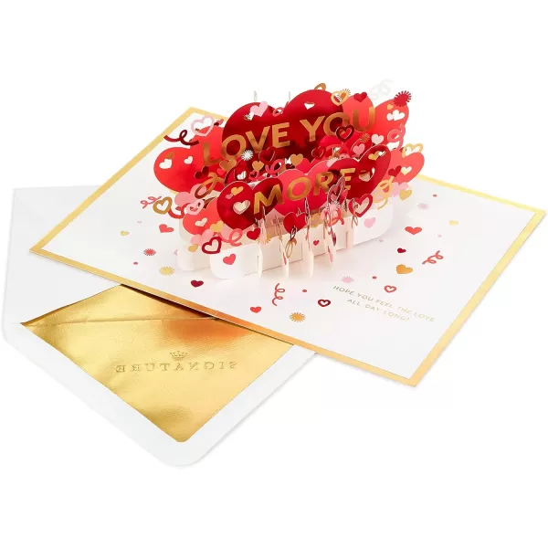 Hallmark Signature Paper Wonder Pop Up Love Card Because I Have You Birthday Card Anniversary Card Sweetest Day CardRed