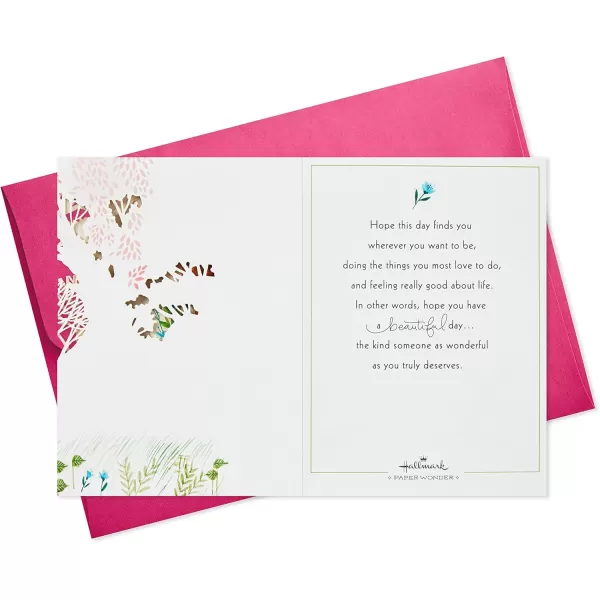 Hallmark Signature Pop Up Mothers Day Card or Birthday Card for Women Her Wife ButterflyPop Up  Beautiful Day