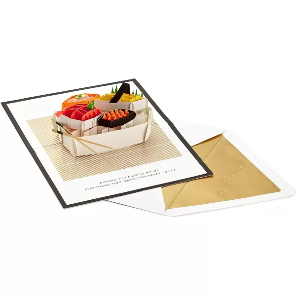 Hallmark Signature Pop Up Mothers Day Card or Birthday Card for Women Her Wife ButterflyPop Up  Sushi  Everything That Makes You Happy