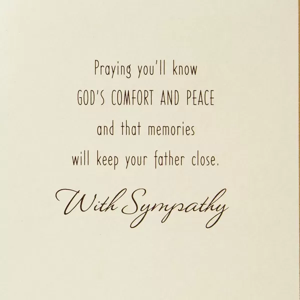 Hallmark Sympathy Card for Loss of Dad Wisdom and LoveComfort  Peace