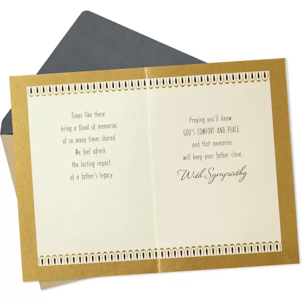 Hallmark Sympathy Card for Loss of Dad Wisdom and LoveComfort  Peace