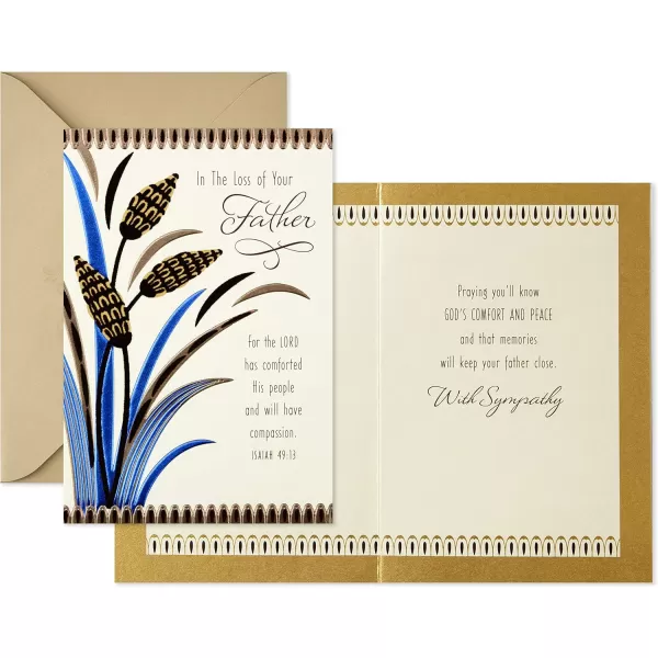 Hallmark Sympathy Card for Loss of Dad Wisdom and LoveComfort  Peace