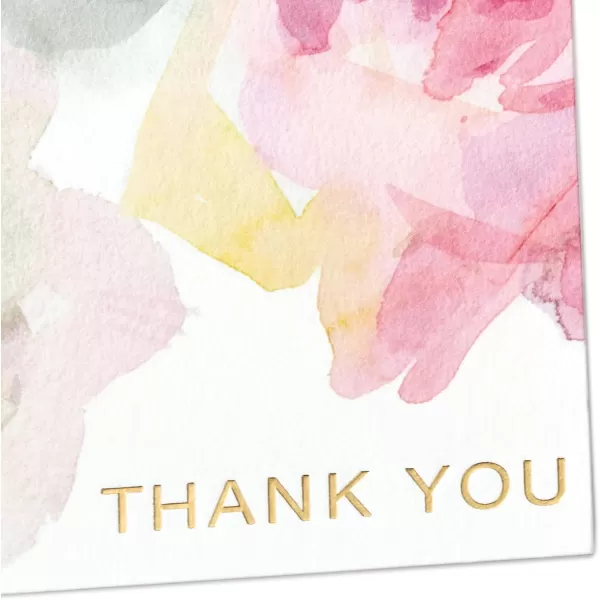 Hallmark Thank You Cards Watercolor Flowers 10 Cards with EnvelopesWatercolor Flowers