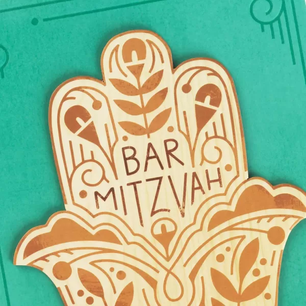 Hallmark Tree of Life Bar Mitzvah Card HamsaHamsa