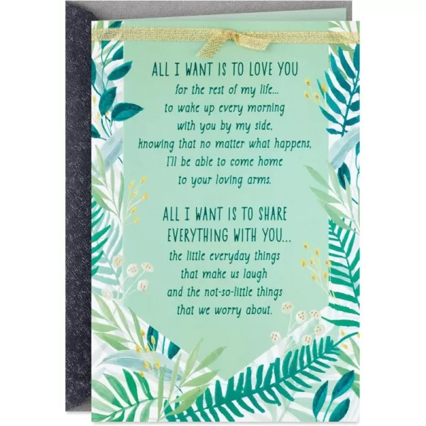 Hallmark Anniversary Card Love Card Romantic Birthday Card Weighted BlanketLove You For the Rest of My Life