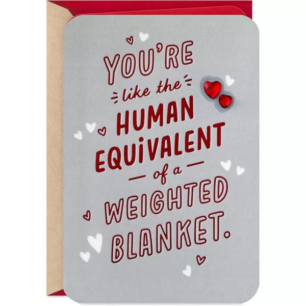 Hallmark Anniversary Card Love Card Romantic Birthday Card Weighted BlanketWeighted Blanket