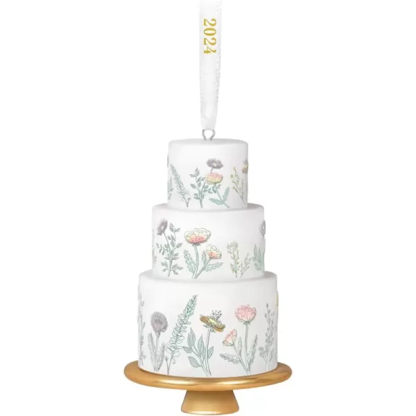 Hallmark Keepsake Christmas Ornament 2024 Tiers of Joy Wedding Cake Porcelain Gift for CoupleTiers of Joy for Couple