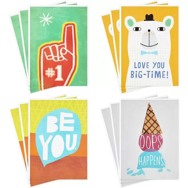 Hallmark Kids Encouragement Cards Assortment Pack of 12 Cards with Envelopes