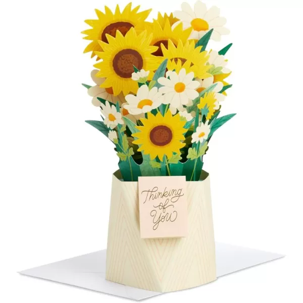 Hallmark Pop Up Mothers Day Card or Birthday Card for Women Sunflower BouquetSunflower Bouquet