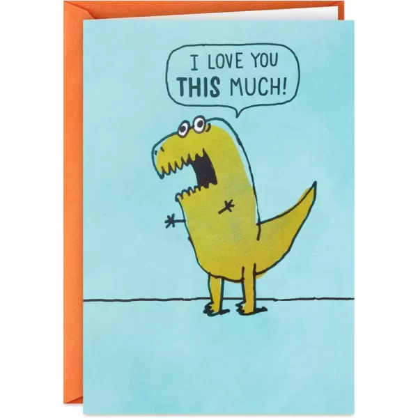 Hallmark Shoebox Funny Love Card Anniversary Card Fathers Day Card or Birthday Card T Rex Arms 0349RZF3019