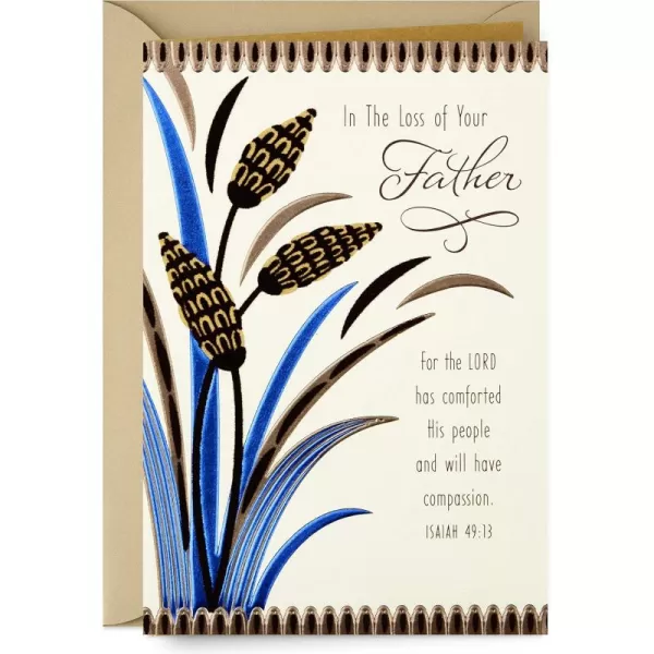 Hallmark Sympathy Card for Loss of Dad Wisdom and LoveComfort  Peace