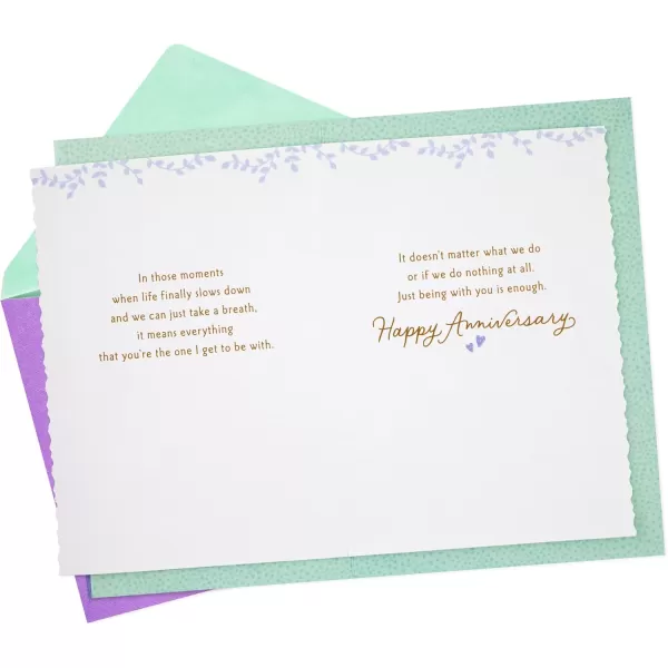 Hallmark Anniversary Card Love Card Romantic Birthday Card for Women Youre the OneHappy Place