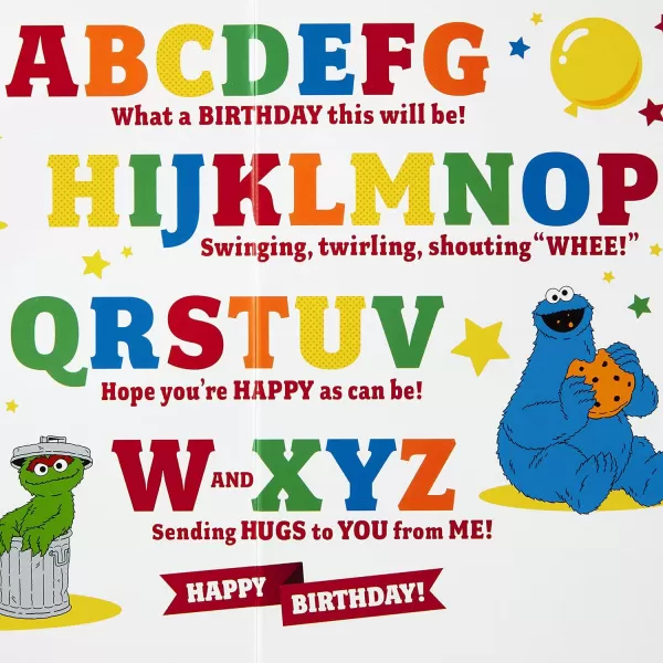 Hallmark Birthday Card for Kids with Sound Plays Mickey Mouse Clubhouse ThemeBirthday ABCs