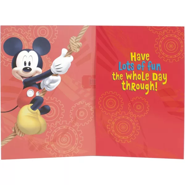 Hallmark Birthday Card for Kids with Sound Plays Mickey Mouse Clubhouse ThemeMickey Mouse Clubhouse