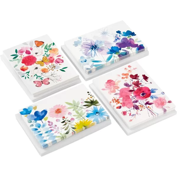 Hallmark Blank Cards Assortment Painted Flowers 48 Cards with EnvelopesGreeting Card