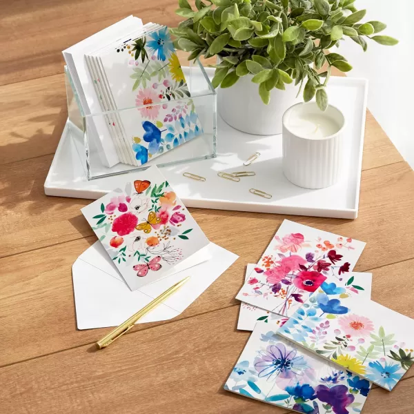 Hallmark Blank Cards Assortment Painted Flowers 48 Cards with EnvelopesGreeting Card