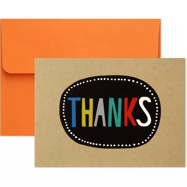 Hallmark Boxed Thank You and Blank Cards Assortment Four Assorted Designs 40 Note Cards and Envelopes 5WDN2066