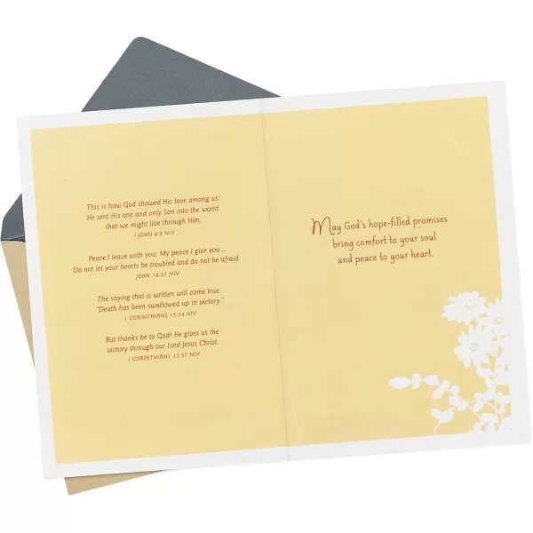 Hallmark DaySpring Religious Sympathy Card Gods Comfort and HopeGods Comfort and Hope