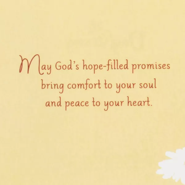 Hallmark DaySpring Religious Sympathy Card Gods Comfort and HopeGods Comfort and Hope