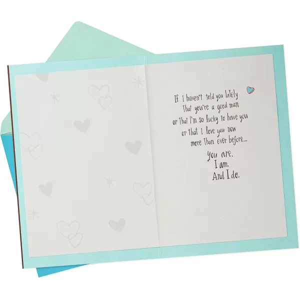 Hallmark Fathers Day Card or Love Card for Him Lucky Me to Have You Anniversary CardLucky Me to Have You