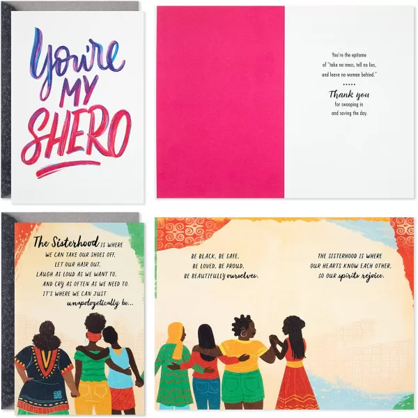 Hallmark Mahogany Friendship Cards Thinking of You Cards Just Because Cards Assortment for Women 5 Cards with EnvelopesMahogany Friendship Cards