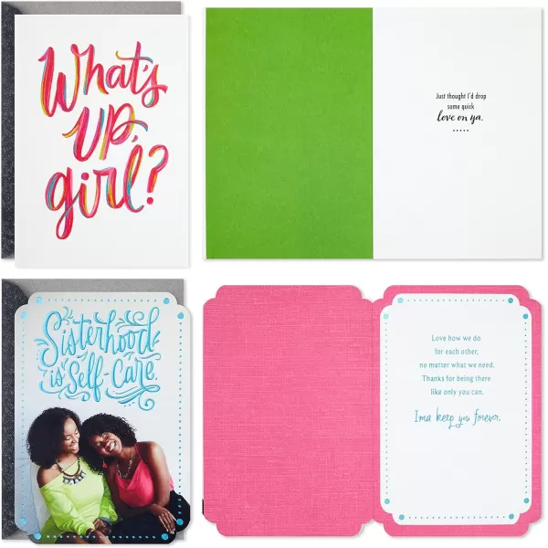 Hallmark Mahogany Friendship Cards Thinking of You Cards Just Because Cards Assortment for Women 5 Cards with EnvelopesMahogany Friendship Cards