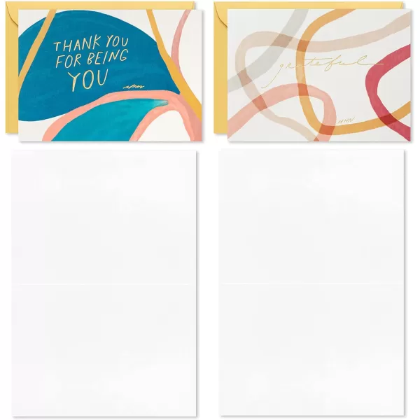 Hallmark Morgan Harper Nichols Thank You Cards Assortment with Organizer 40 Cards and EnvelopesMHN Thinking of You