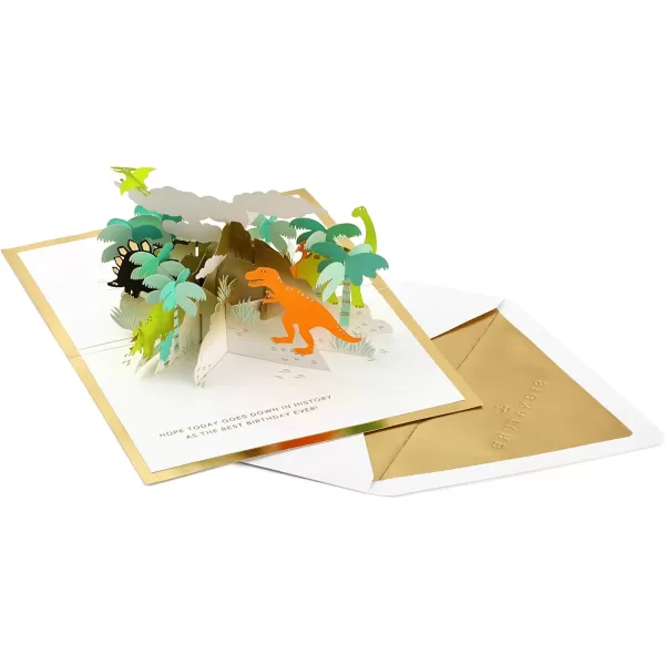 Hallmark Paper Wonder Pop Up Birthday Card for Kids with Sound Dinosaur VolcanoDinosaur