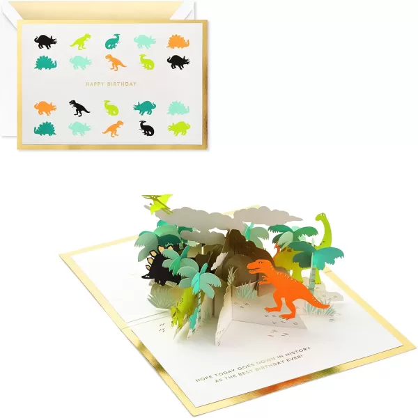 Hallmark Paper Wonder Pop Up Birthday Card for Kids with Sound Dinosaur VolcanoDinosaur